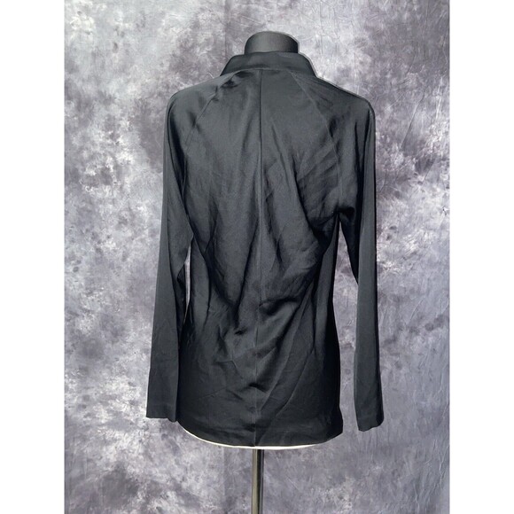 Zero + Maria Cornejo Size 8 Black Silk Charmeuse Long Sleeve Evi Top $650 - Picture 5 of 6
